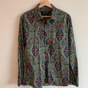 Topman stretch skinny shirt